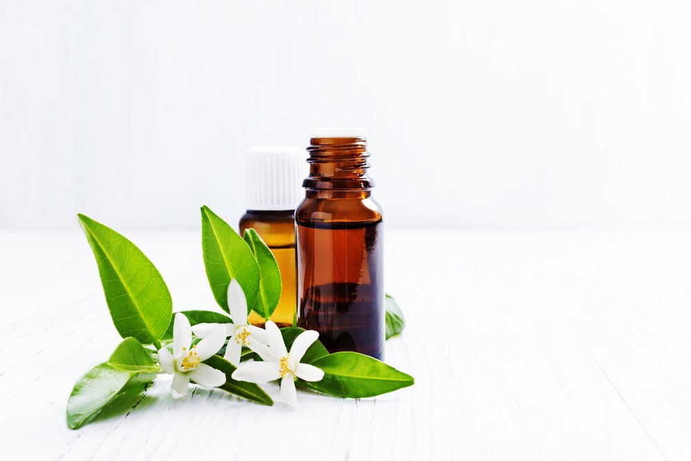Neroli essential oil and flower for anxiety relief
