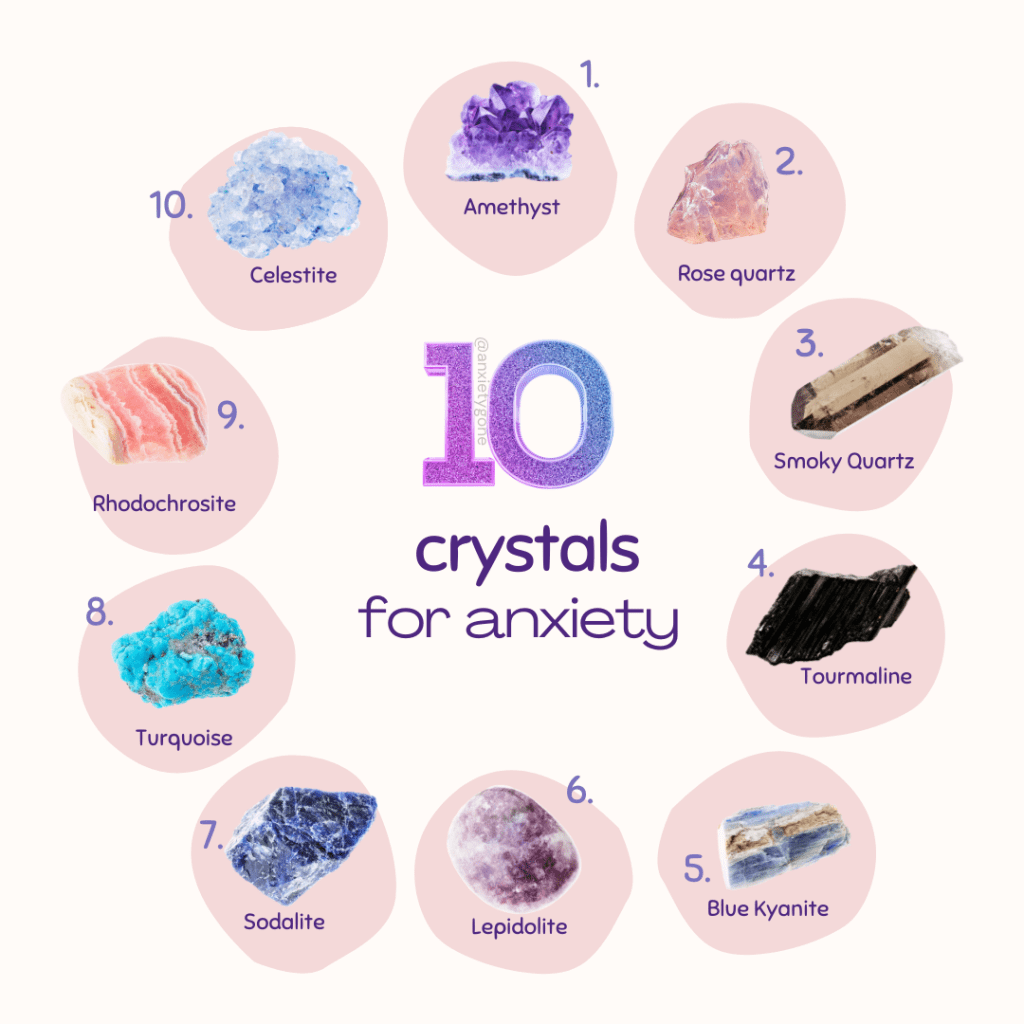 the best crystals for anxiety, depression and other mental health conditions