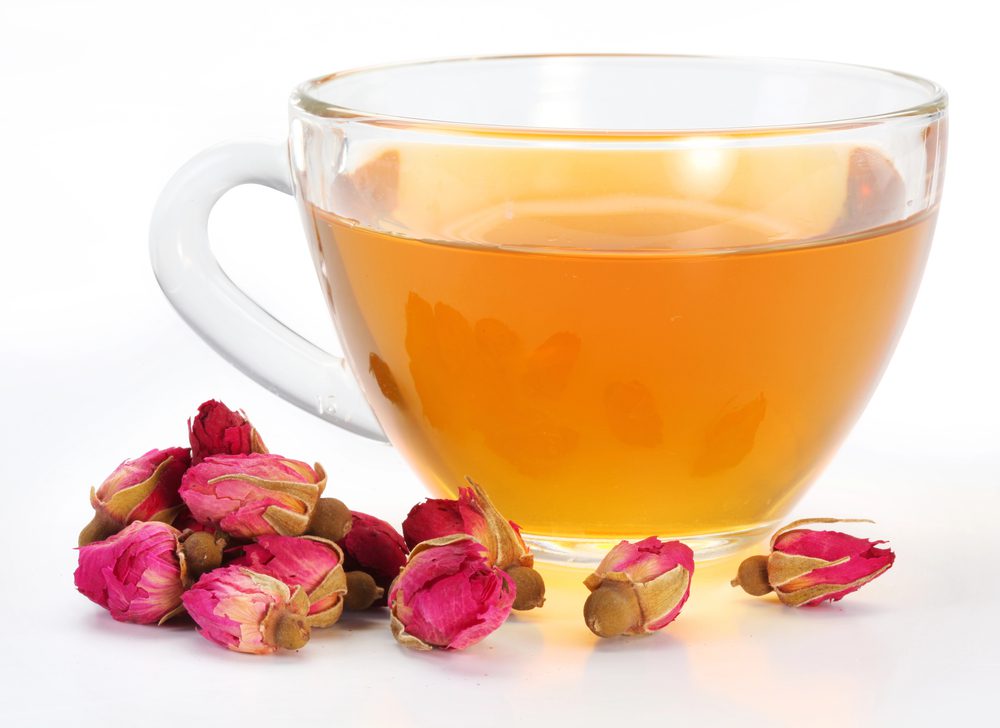 rose petal tea for calmness and anxiety