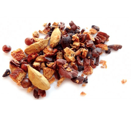 Spiced chai tea in a rustic mug with cinnamon and cloves – chai tea for anxiety, warming stress-relief tea, mood-boosting drink