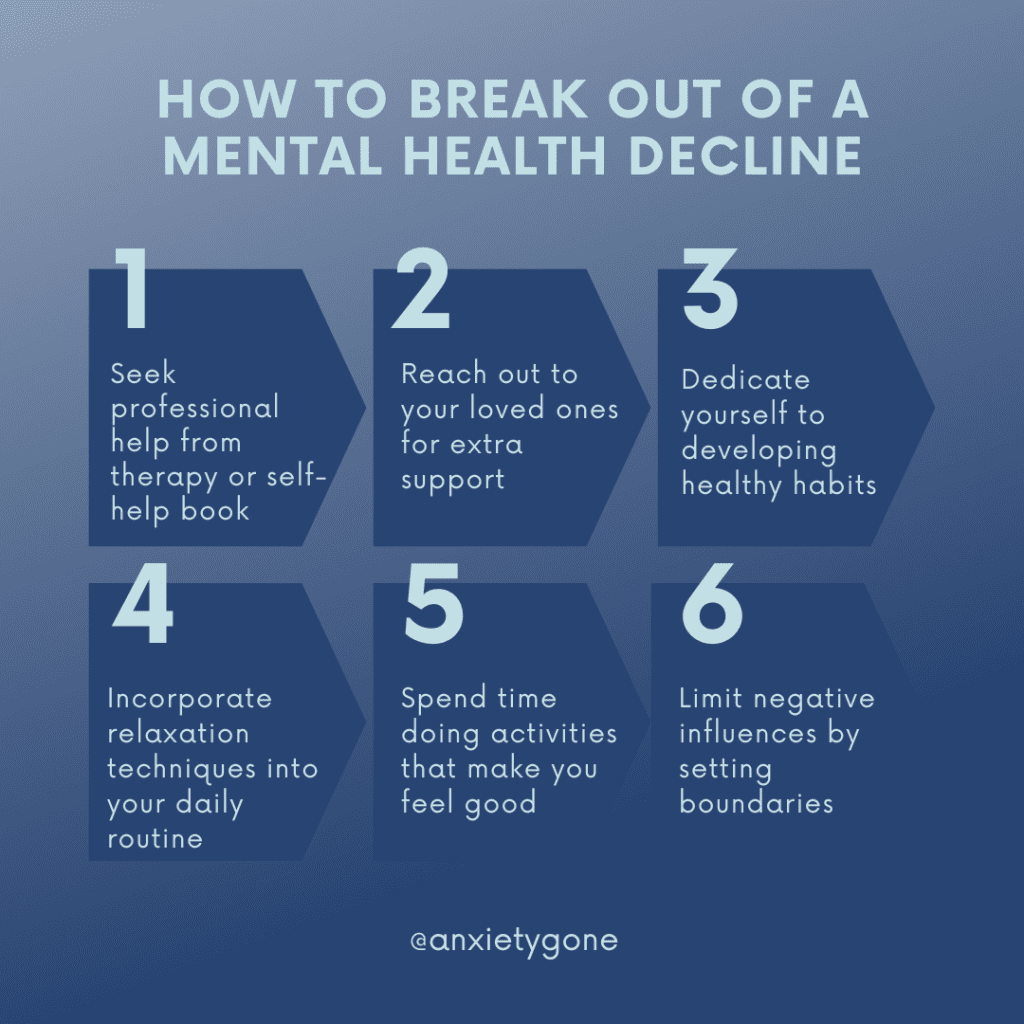 how to feel better when your mental health is getting worse