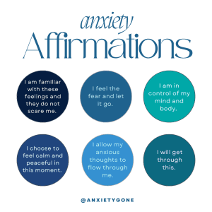 affirmations for anxiety relief and panic attacks