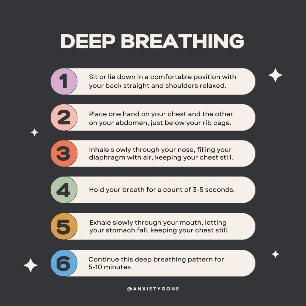 steps for deep breathing exercises for anxiety relief