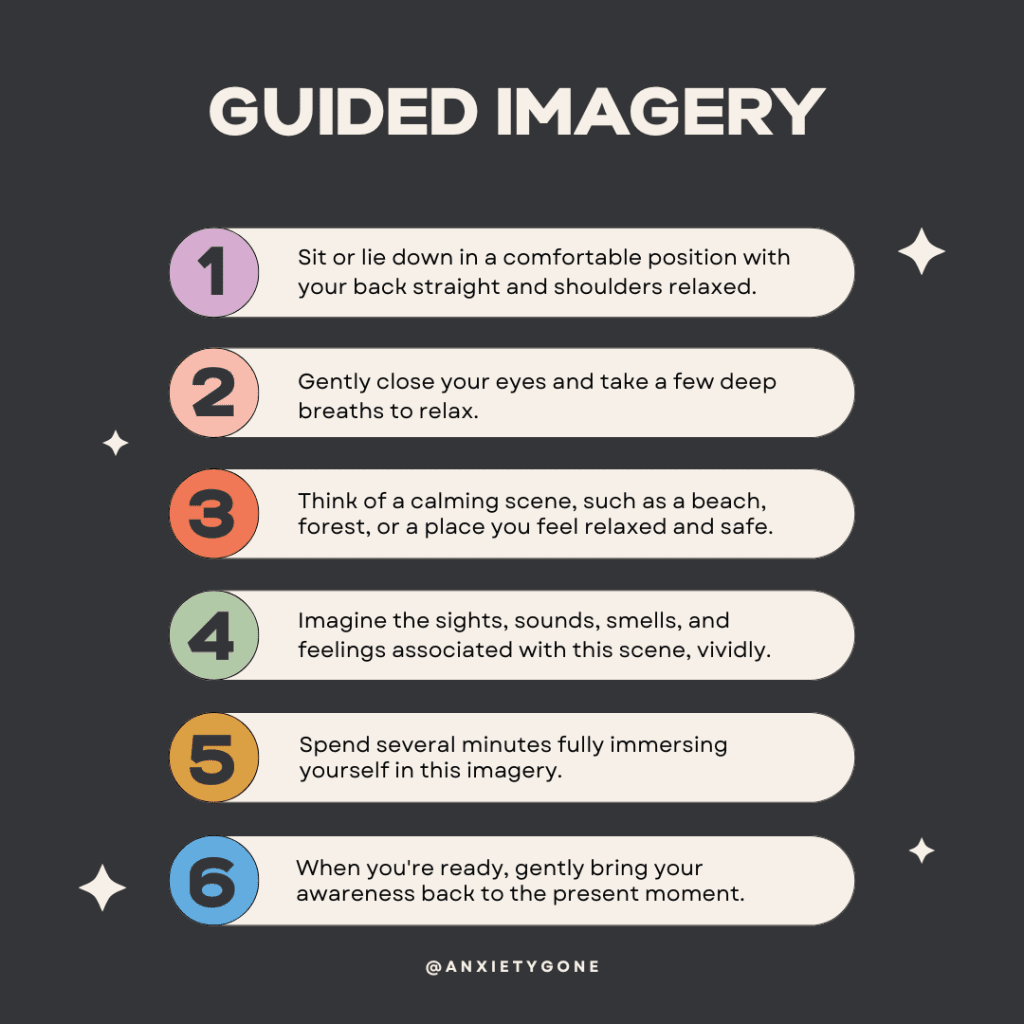 steps for guided imagery for anxiety relief