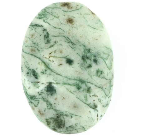  green agate healing properties, tree agate stone, moss agate stone, worry stones
