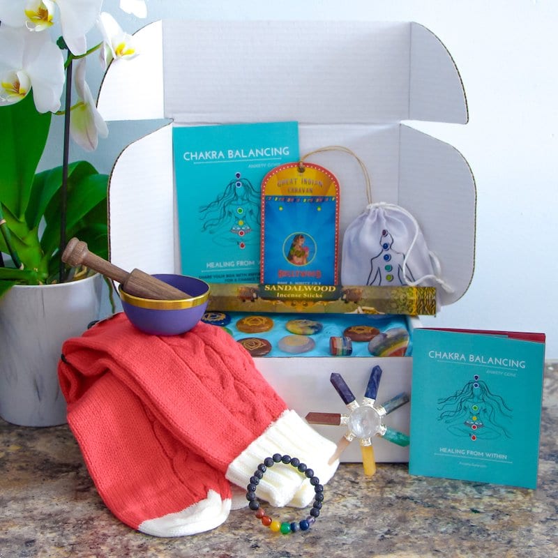 spirituality subscription box, witch subscription box, intuition subscription box, chakra balancing kit, chakra balancing tools,