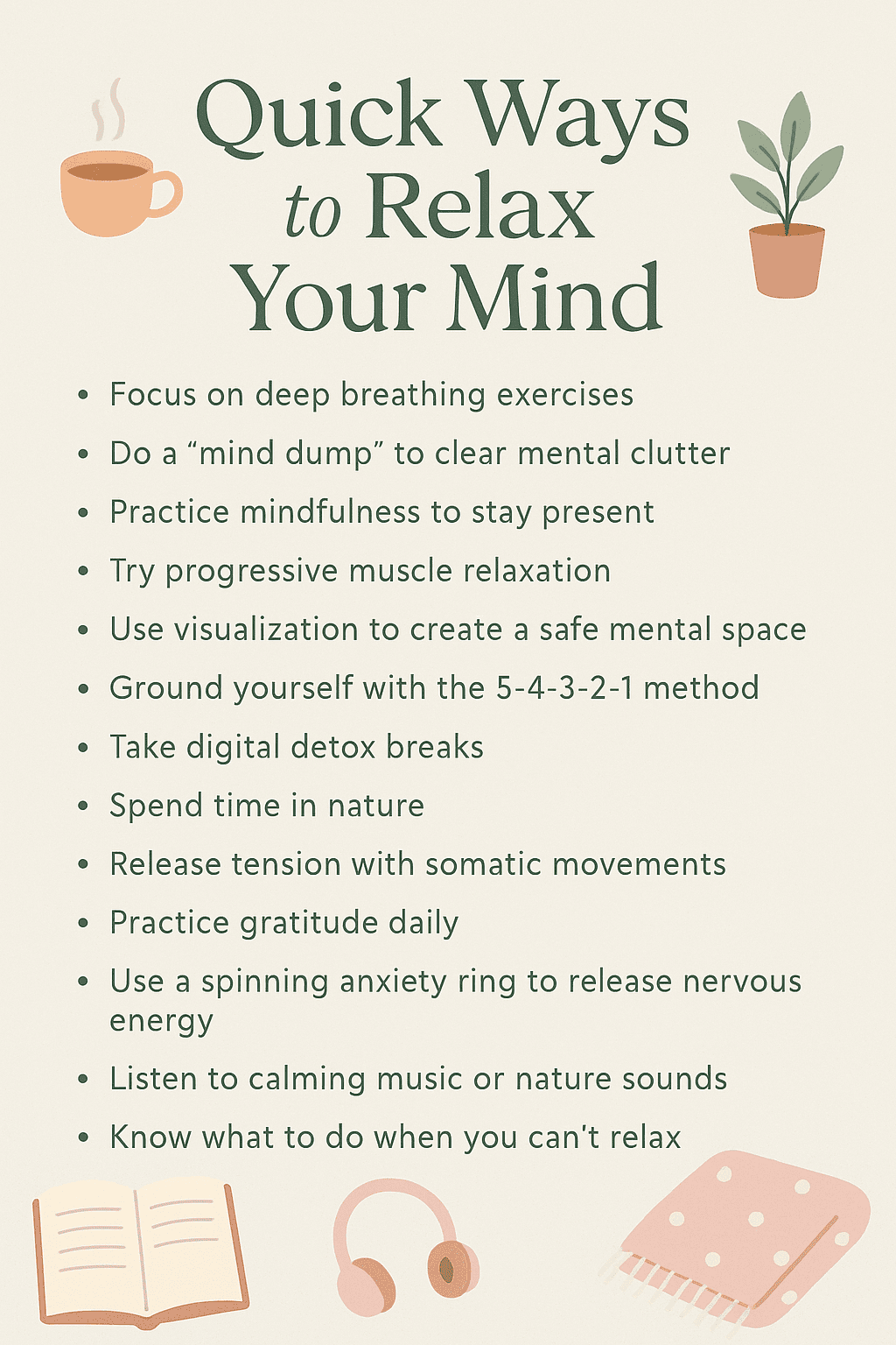 How to Relax Your Mind Even When You Can't Stop Thinking | Anxiety Gone ...