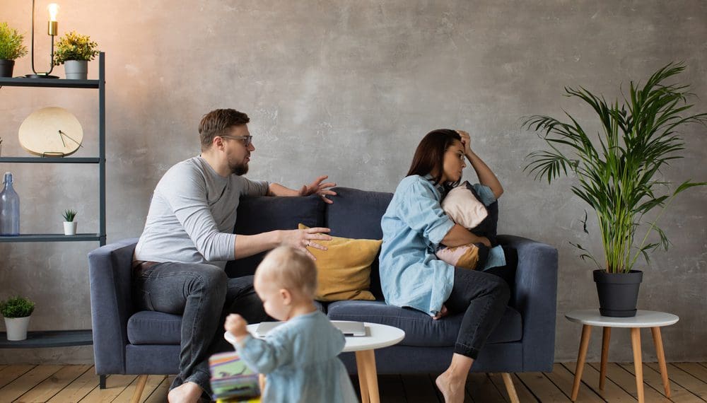 Young Couple Arguing in family counseling